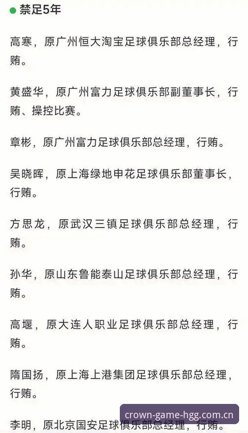 资深球迷经验分享：从足协最新禁足名单看中国足球的整治力度